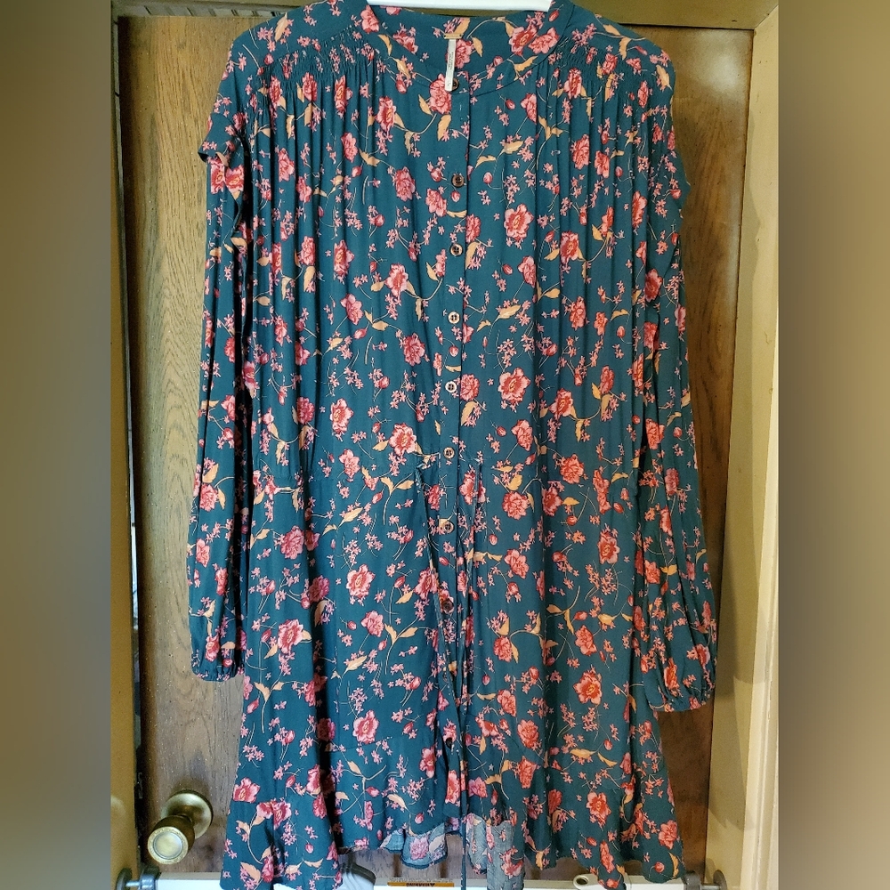 Free People Brand Flower Fields Mini Dress